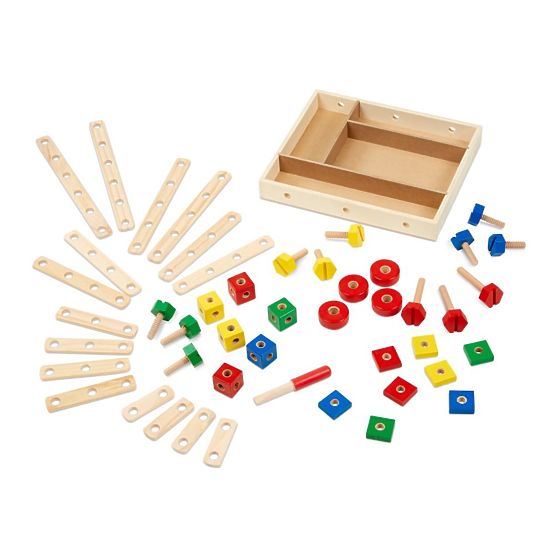 Jeu de construction en bois - 48 pièces