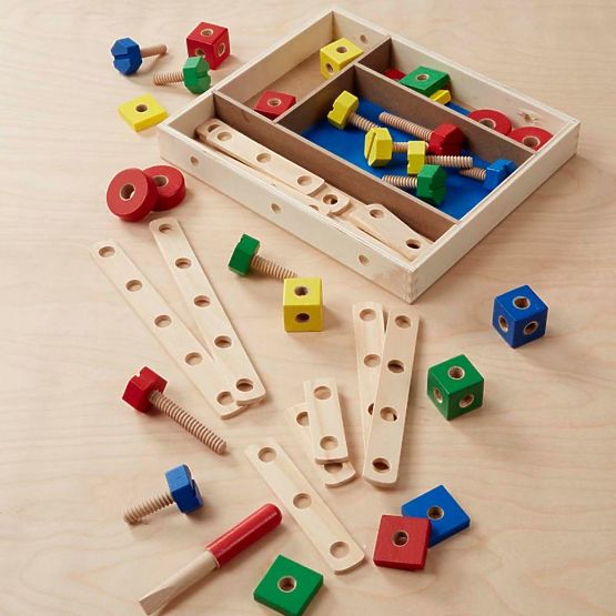 Jeu de construction en bois - 48 pièces