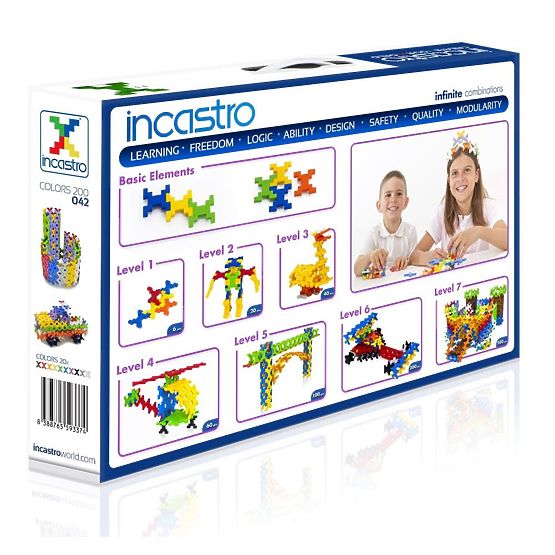 Jeu de construction Incastro, 200 pièces