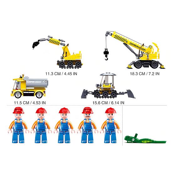 Jeu de construction Sluban Town Bâtisseurs M38-B0810 - Chantier