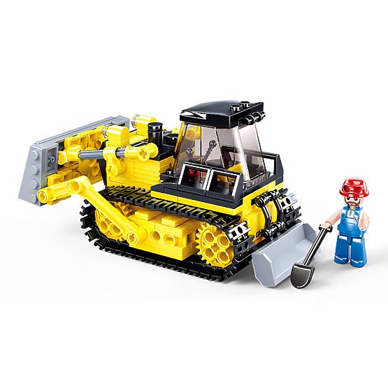 Jeu de construction Sluban Town Constructeurs M38-B0802 - Bulldozer