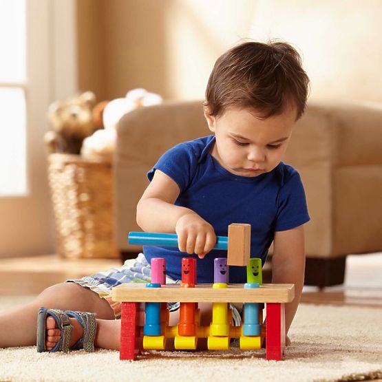 Jeu de marteau avec figurines sautantes - jouet à marteler Melissa and Doug