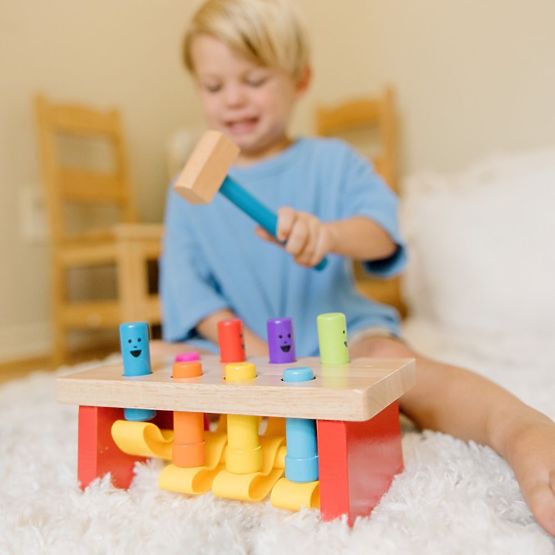 Jeu de marteau avec figurines sautantes - jouet à marteler Melissa and Doug