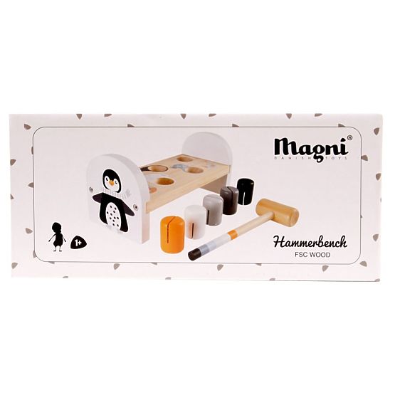 Jeu de marteau avec pingouin