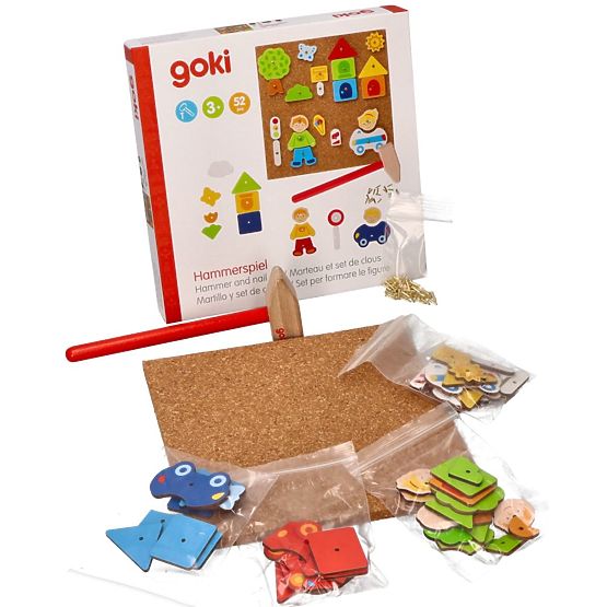 Jeu de martelage en liège Goki Ville
