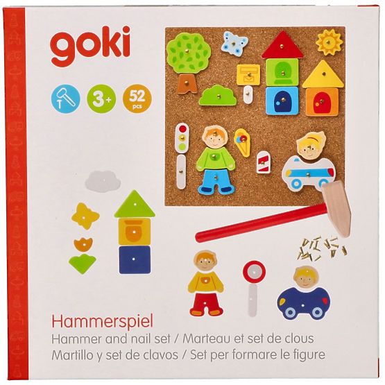 Jeu de martelage en liège Goki Ville