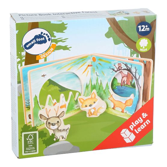 Jeu interactif de livre d'images en bois Small Foot