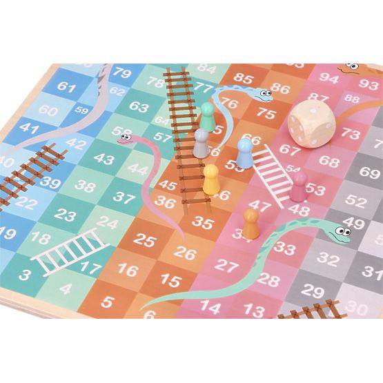 Jeu réversible Halama et Serpents et Échelles