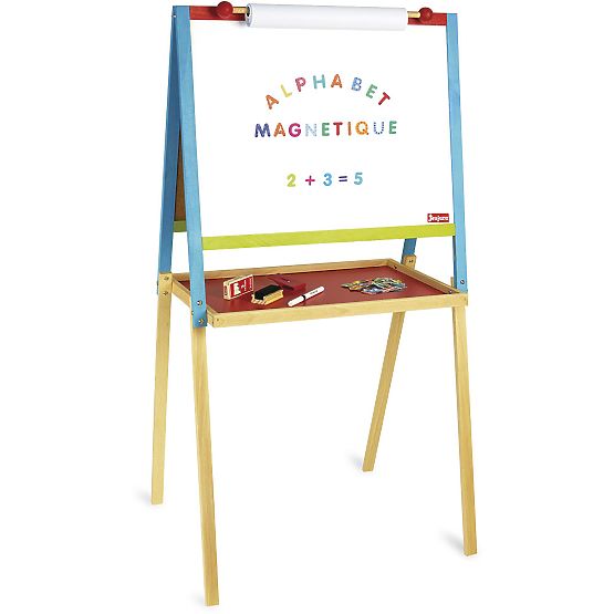 Jeujura Tableau multi-activités en bois 56x43 cm avec accessoires