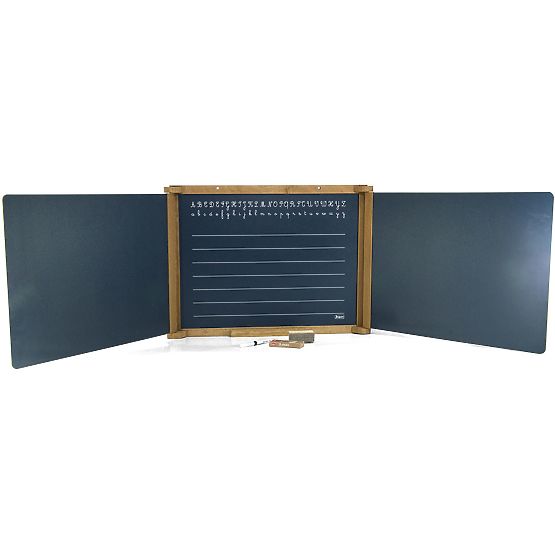 Jeujura Tableau multifonction en bois à trois volets 156x43 cm avec accessoires