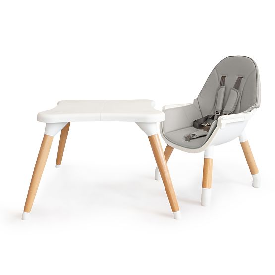 Chaise de salle à manger SKANDI 2in1 - gris