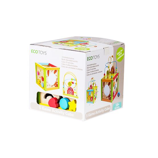 Jouet éducatif en bois avec un labyrinthe