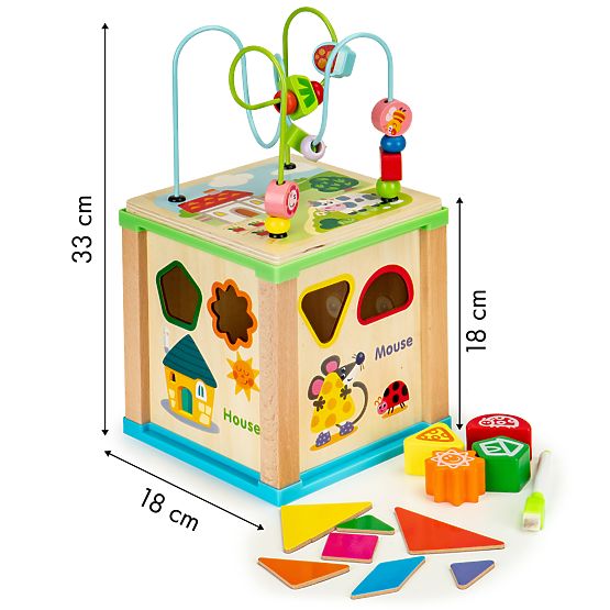 Jouet éducatif multifonction avec labyrinthe et table