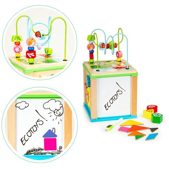 Jouet éducatif multifonction avec labyrinthe et table