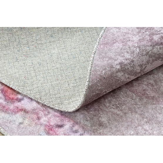 JUNIOR 51549.802 tapis rond couronne pour enfants antidérapant - rose