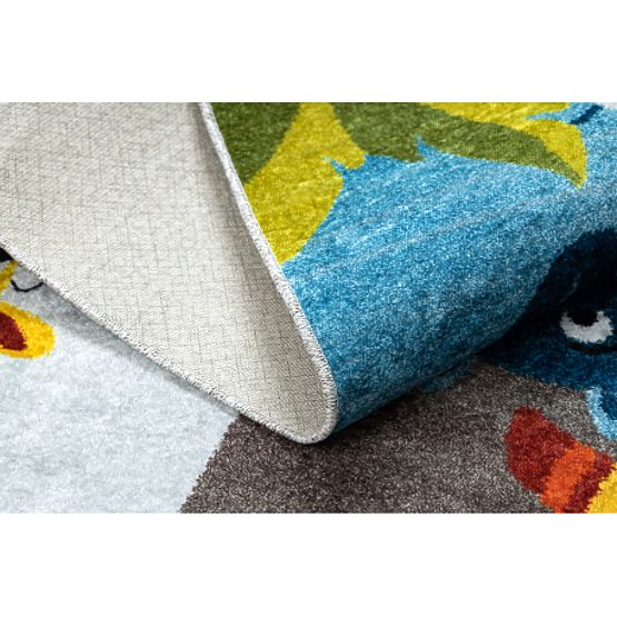 JUNIOR 51858.802 tapis de lavage Animaux, Afrique pour enfants antidérapant - gris