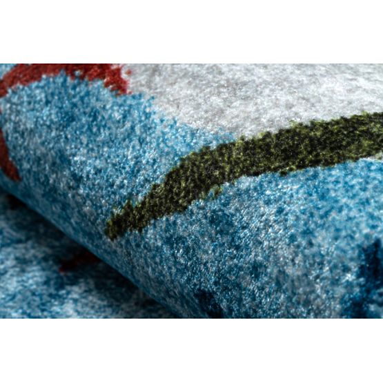 JUNIOR 51858.802 tapis de lavage Animaux, Afrique pour enfants antidérapant - gris