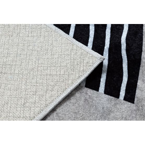 JUNIOR 51974.802 tapis de lavage Ours, animaux pour enfants antidérapant - gris