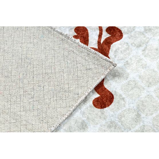 JUNIOR 52104.801 tapis de lavage Safari, animaux pour enfants antidérapant - gris