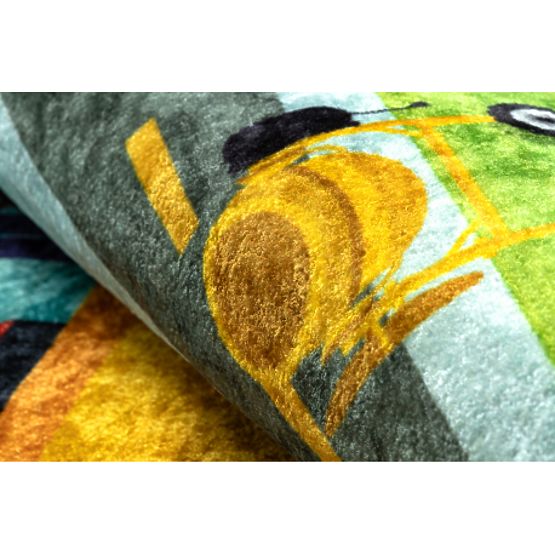 JUNIOR 52105.801 tapis de lavage Chantier, route pour enfants antidérapant - bleu