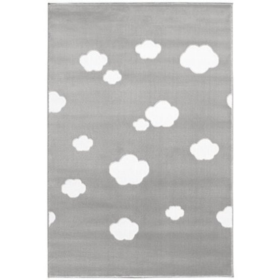 Dětský koberec Sky Cloud - stříbrný 
