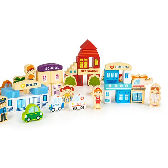 Kit en bois - Fun city 120 pcs