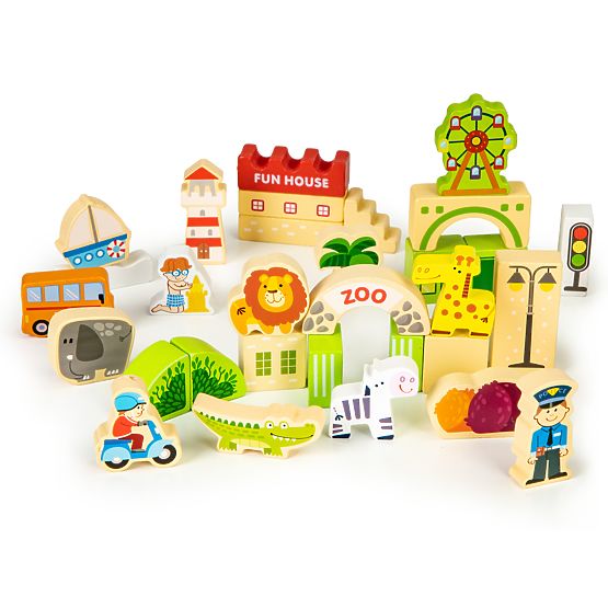 Kit en bois - Fun city 120 pcs