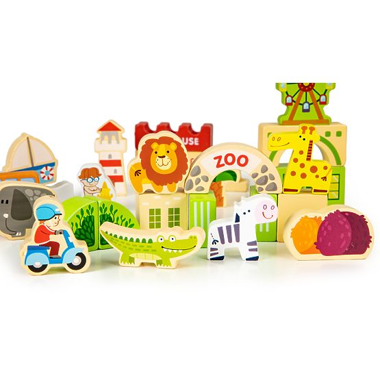 Kit en bois - Fun city 120 pcs