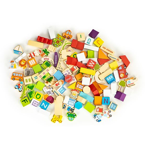 Kit en bois - Fun city 120 pcs