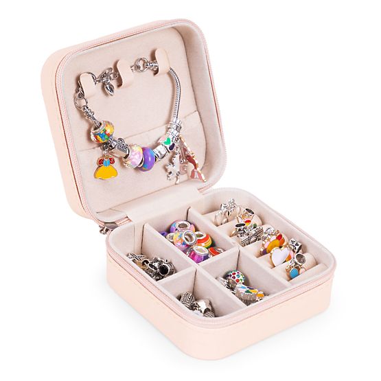 Kit pour fabriquer des bracelets, colliers, pendentifs, perles 66 éléments + organiseur et sac