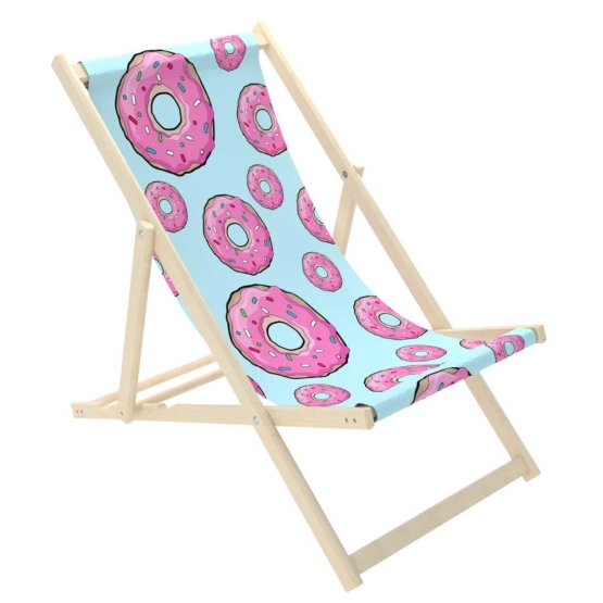 Chaise de plage Pink Donuts