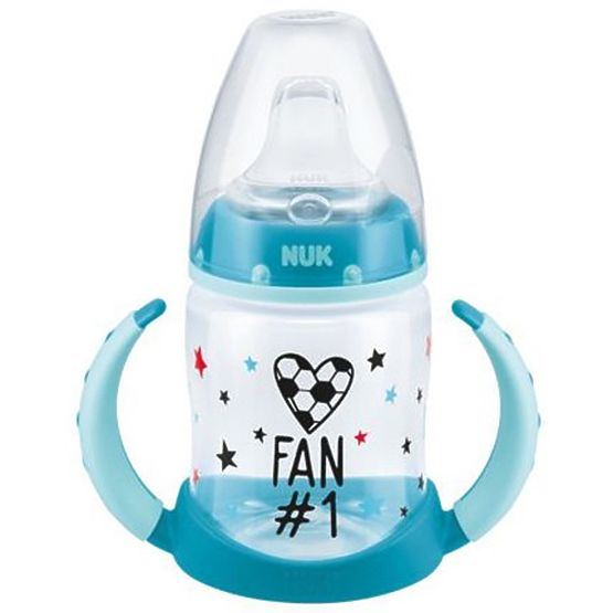 Kojenecká láhev na učení NUK Football 150 ml tyrkysová