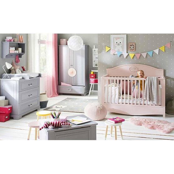 Commode 4 tiroirs Ines Gris