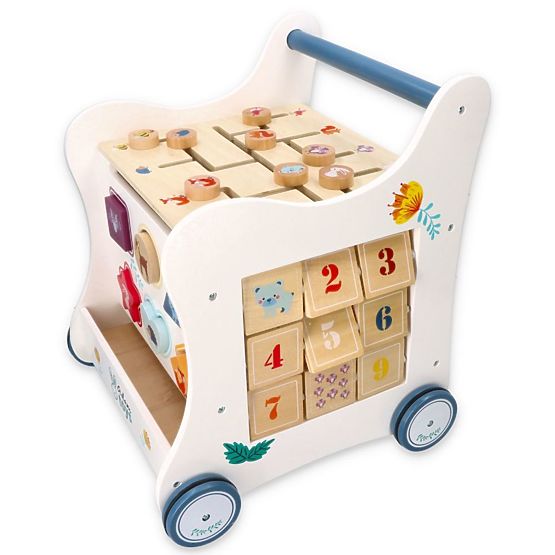 Trotteur pédagogique en bois