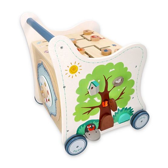 Trotteur pédagogique en bois
