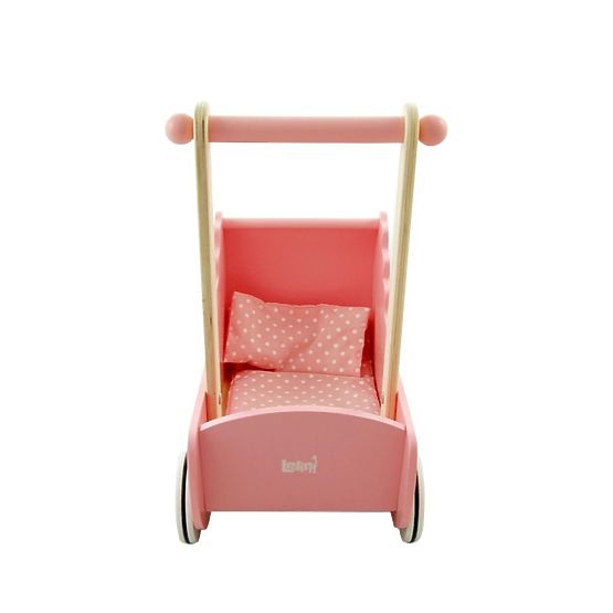 Landau en bois pour poupées Lelin