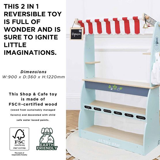 Le Toy Van Comptoir de vente 2 en 1 Honeybake