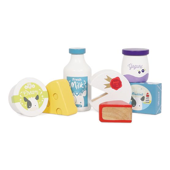 Caisse Le Toy Van avec produits laitiers