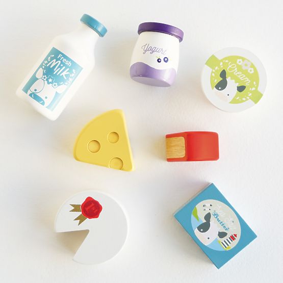 Caisse Le Toy Van avec produits laitiers