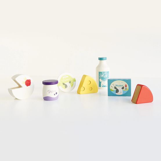 Caisse Le Toy Van avec produits laitiers