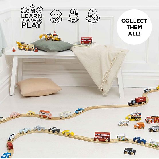 Le Toy Van Ensemble de petites voitures de sport en bois
