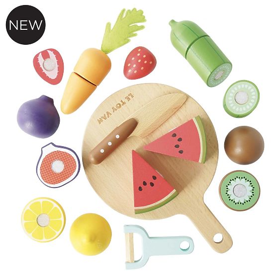 Le Toy Van Fruits et légumes à découper avec planche