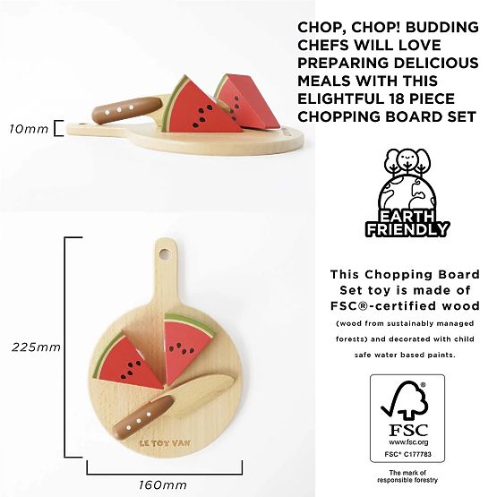 Le Toy Van Fruits et légumes à découper avec planche