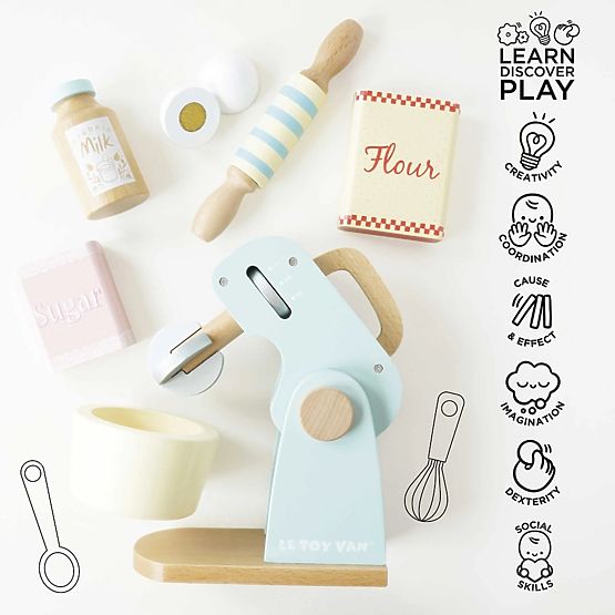 Le Toy Van Mélangeur de cuisine avec accessoires
