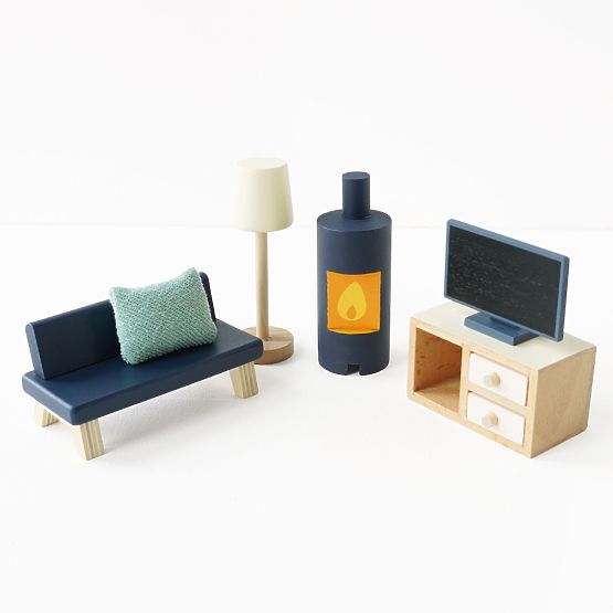 Le Toy Van Mobilier de Démarrage Daisylane - ensemble complet pour maison de poupée