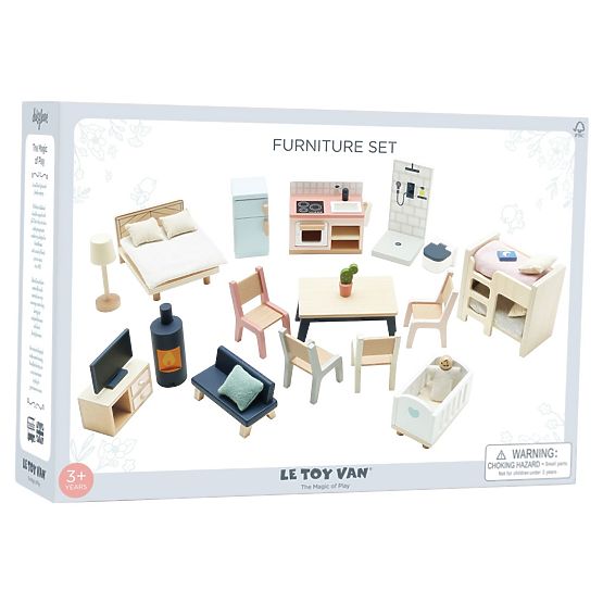 Le Toy Van Mobilier de Démarrage Daisylane - ensemble complet pour maison de poupée