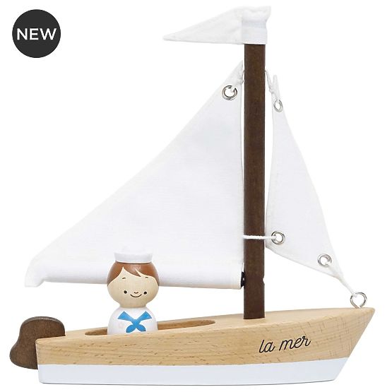 Le Toy Van Voilier en bois avec capitaine