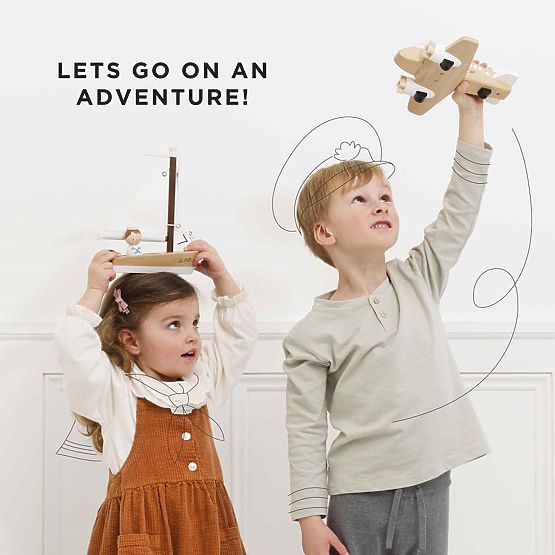 Le Toy Van Voilier en bois avec capitaine
