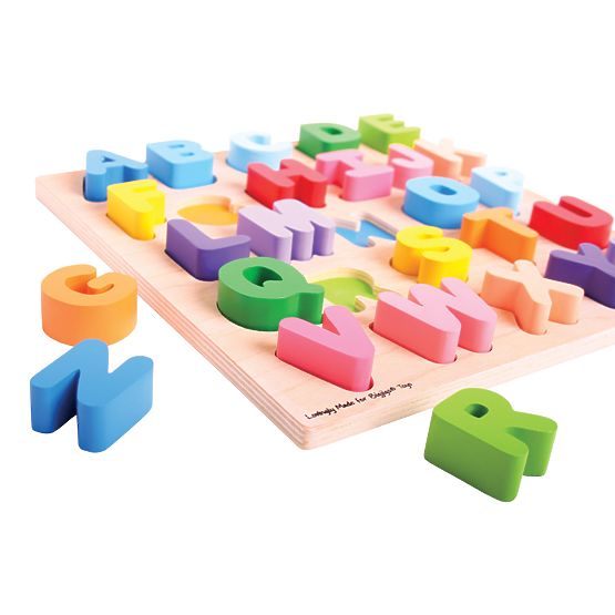 Bigjigs Lettres majuscules de l'alphabet pour bébé