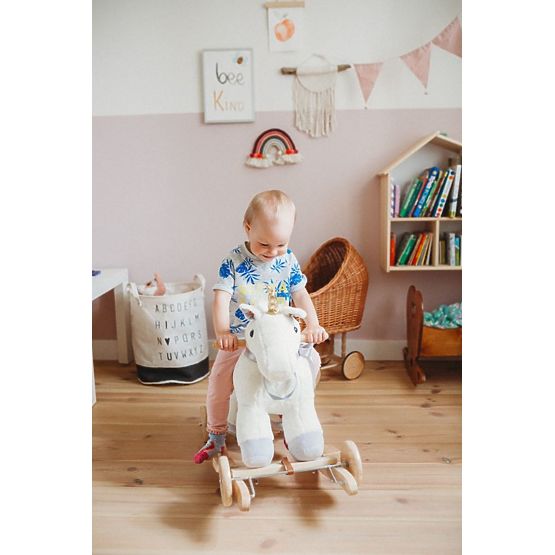 Licorne à bascule avec roues